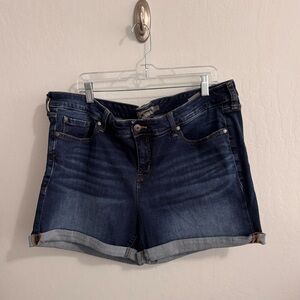 Torrid Dark wash women’s 5” shorts